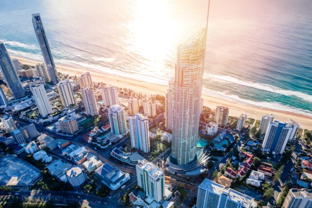 Gold Coast's iconic Q1 tower and breathtaking skyline