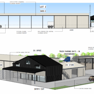 concept plans for the proposed development at 1 Wappa Falls road